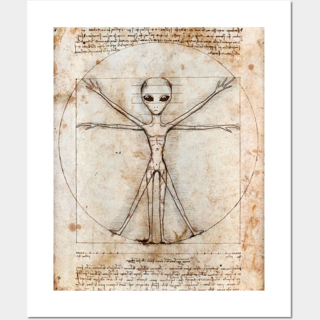 Vitruvian alien Wall Art by circlestances